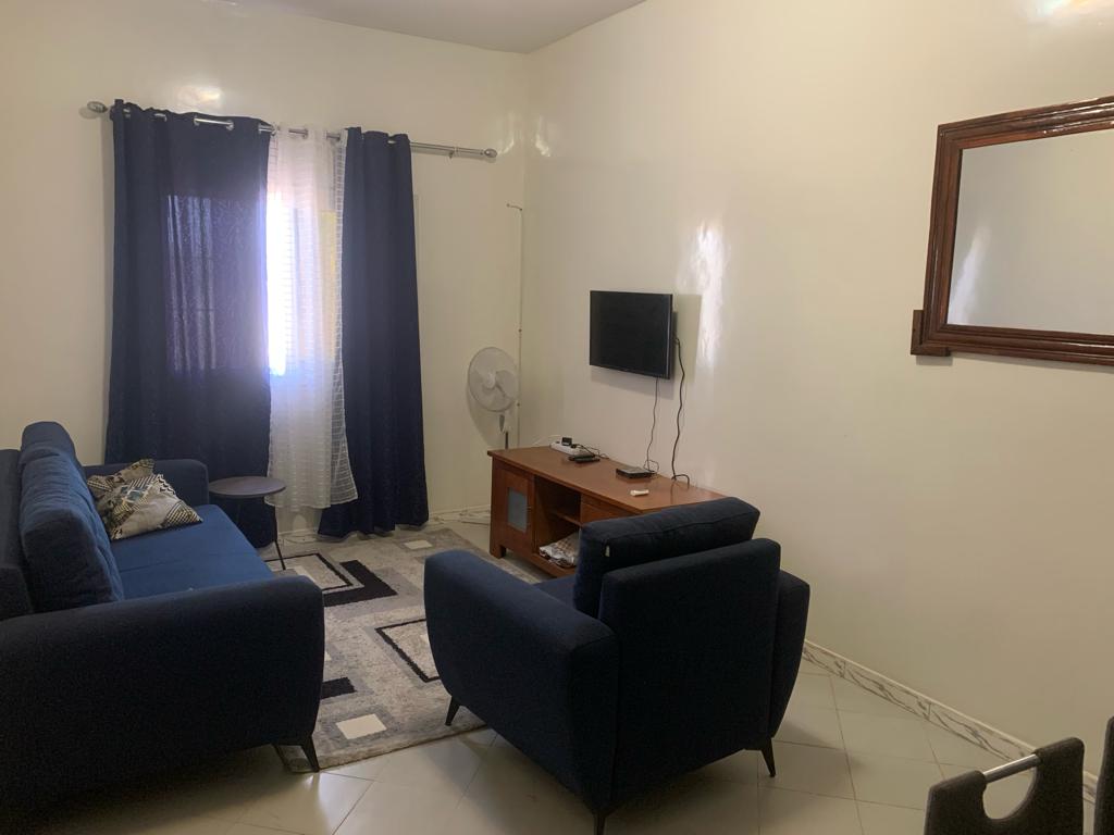 Séjour du studio meublé à Gandigal